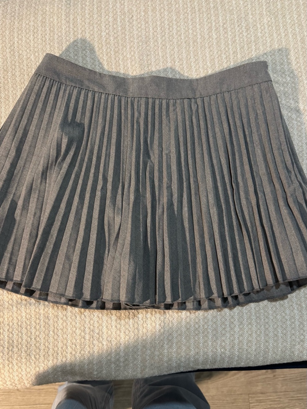 Zara Charcoal Pleated Mini Skirt